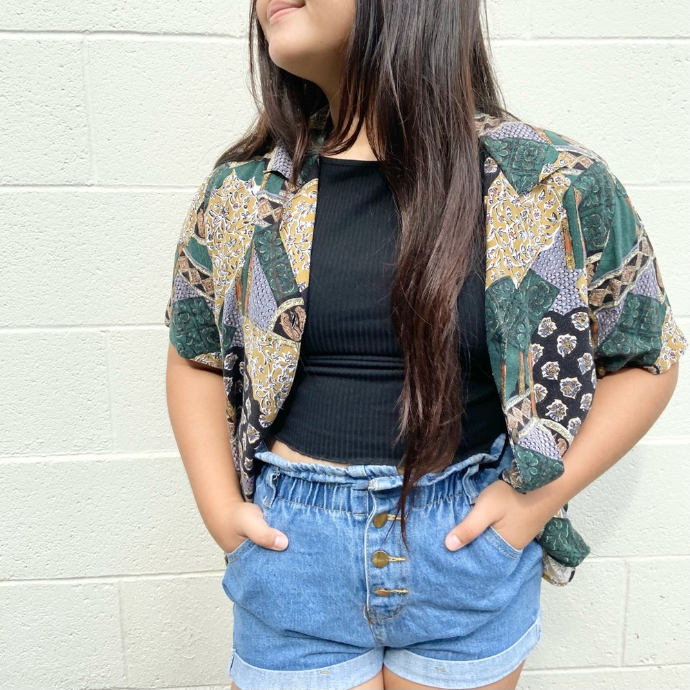 Vintage “Patchwok” Style Top